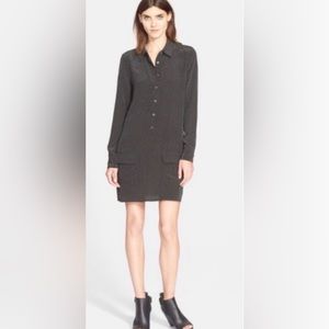 Equipment Lucinda Shirt Dress with front pockets in size XS